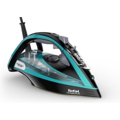 Tefal Ultimate Pure FV9844E0 Steam Iron 3200W - Powerful, Stylish Black & Green Design for Effortless Ironing!